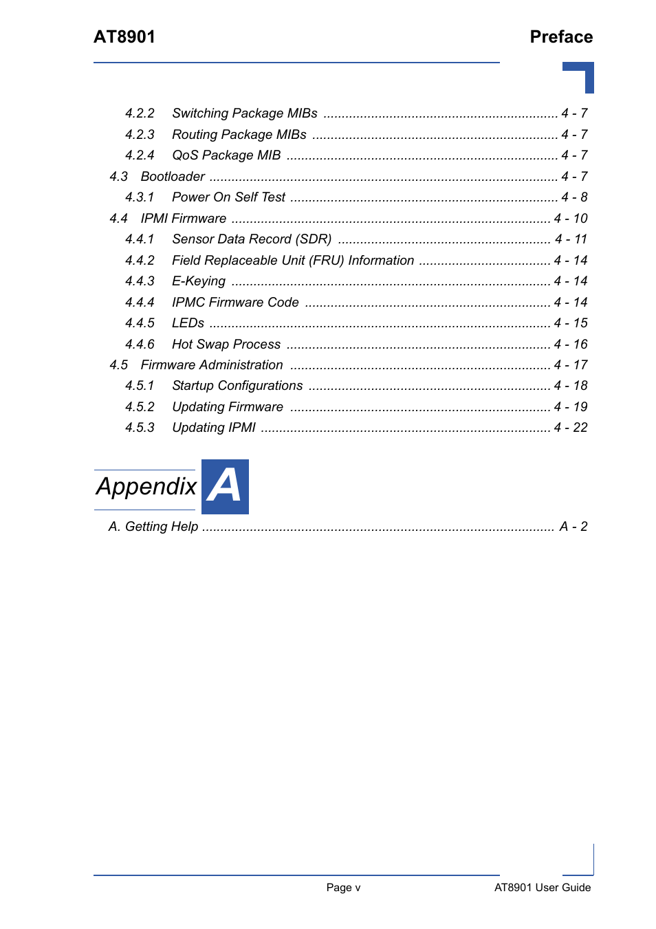 Appendix, At8901 preface | Kontron AT8901 User Manual | Page 5 / 79