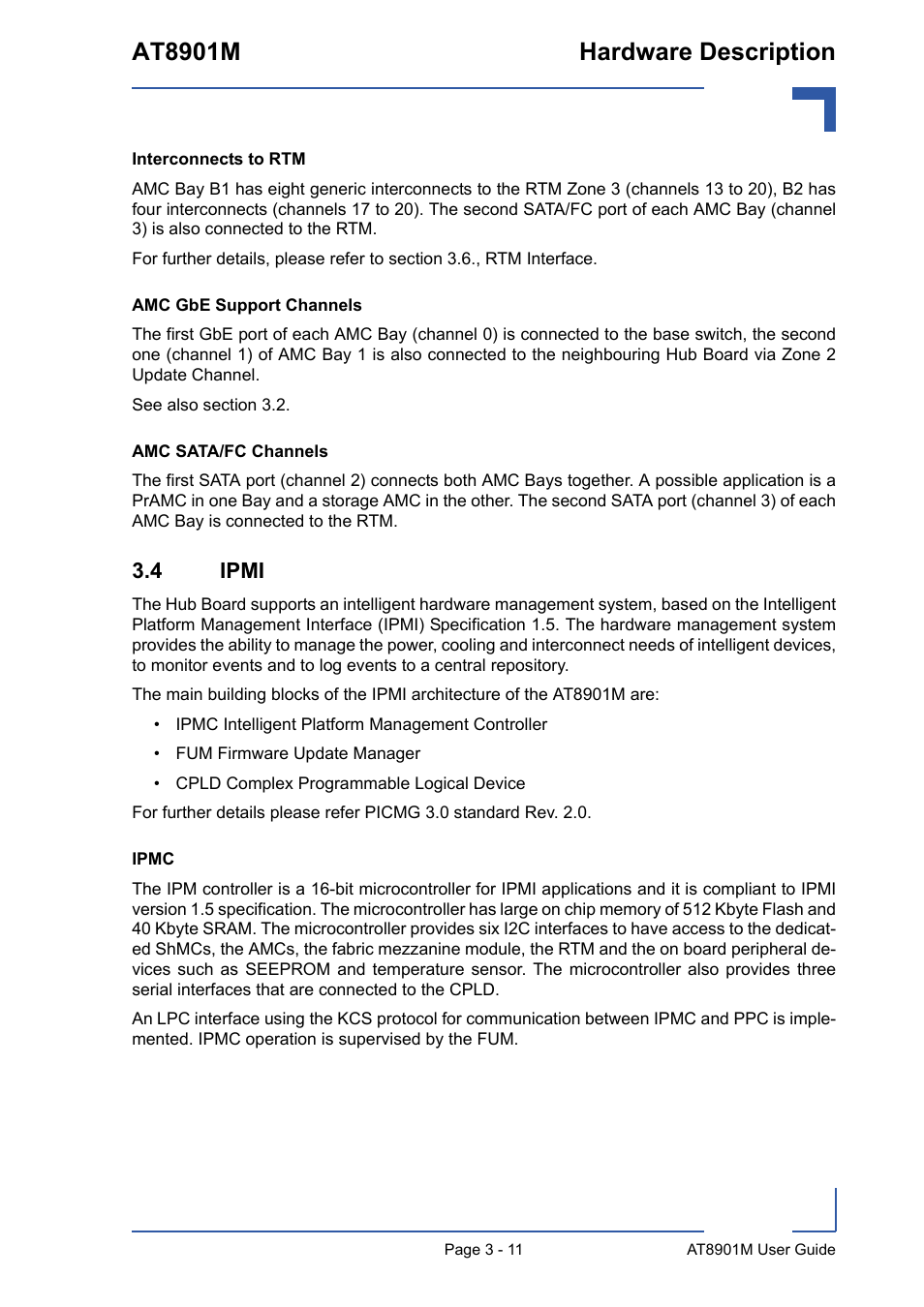 4 ipmi, 4 ipmi - 11, At8901m hardware description | Kontron AT8901M User Manual | Page 41 / 76