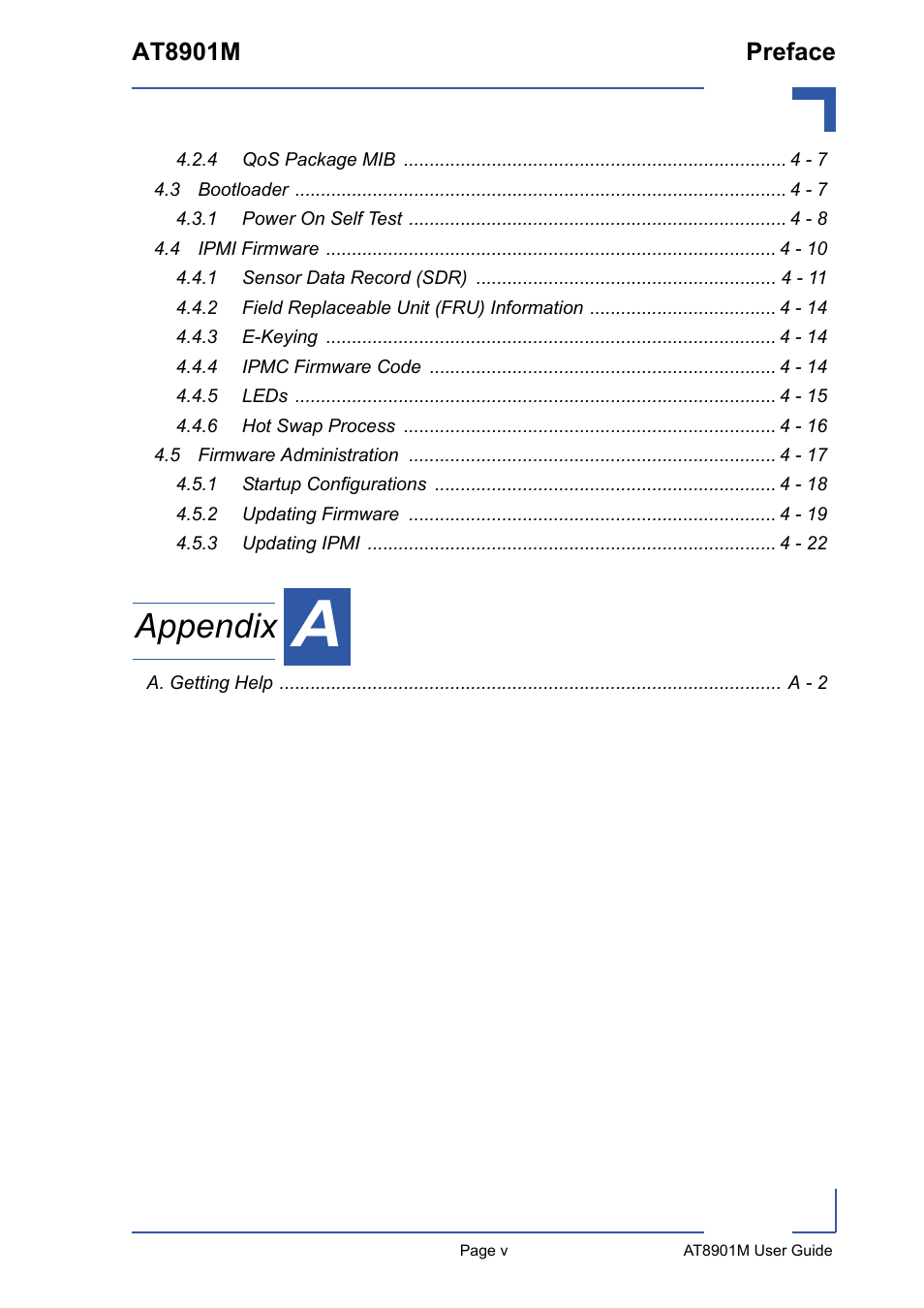 Appendix, At8901m preface | Kontron AT8901M User Manual | Page 5 / 76