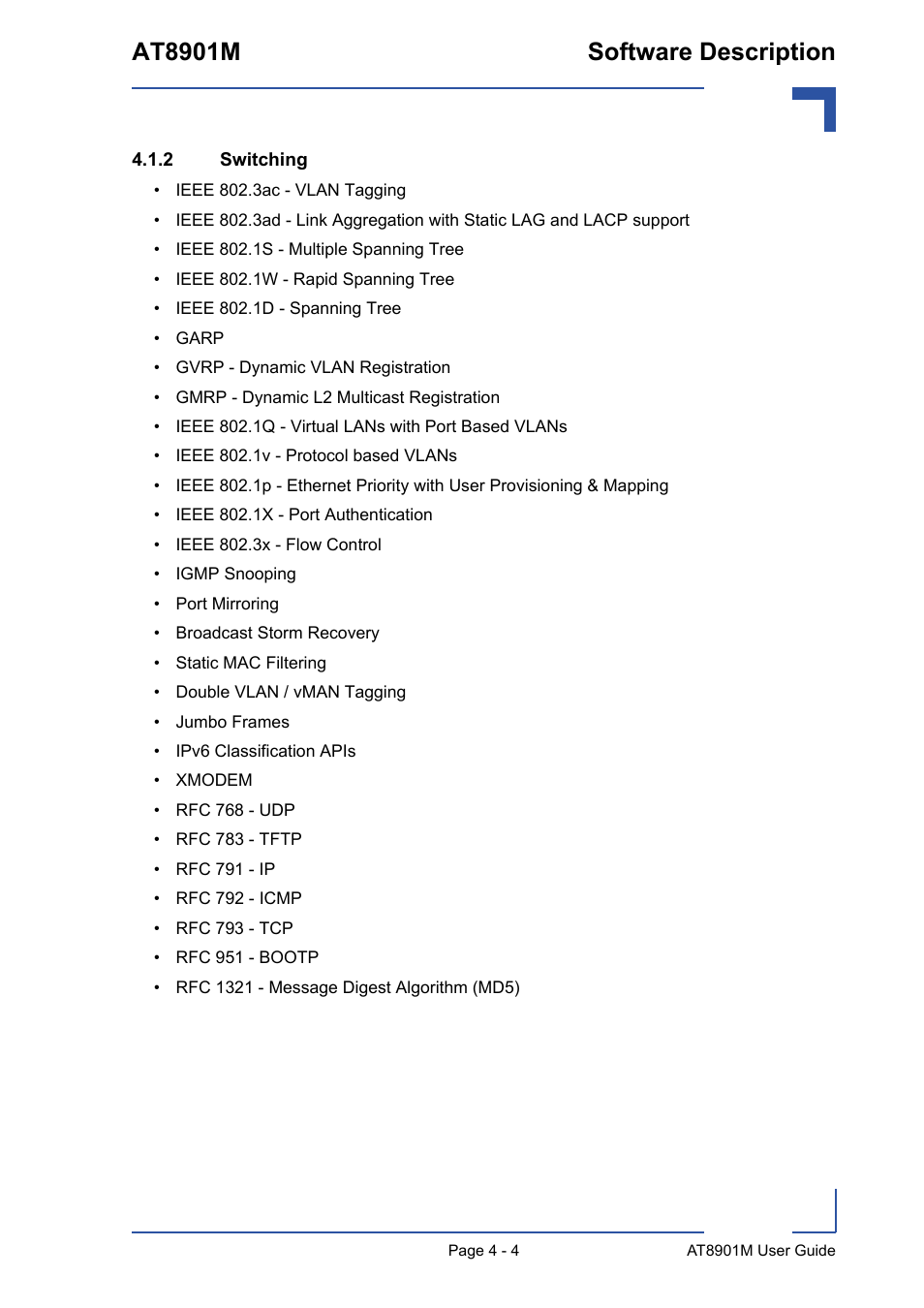 2 switching, Switching - 4, At8901m software description | Kontron AT8901M User Manual | Page 54 / 76