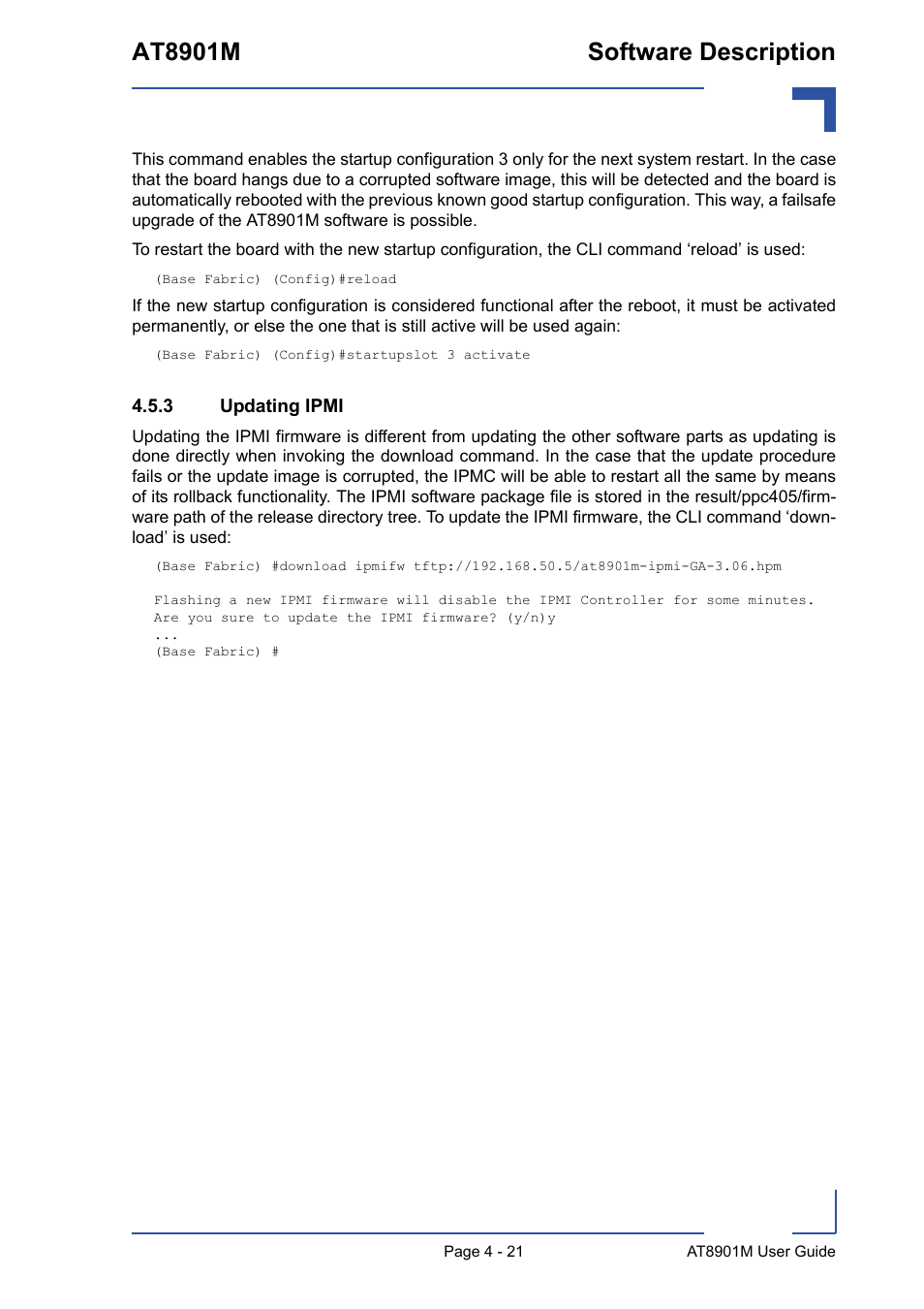 3 updating ipmi, At8901m software description | Kontron AT8901M User Manual | Page 71 / 76