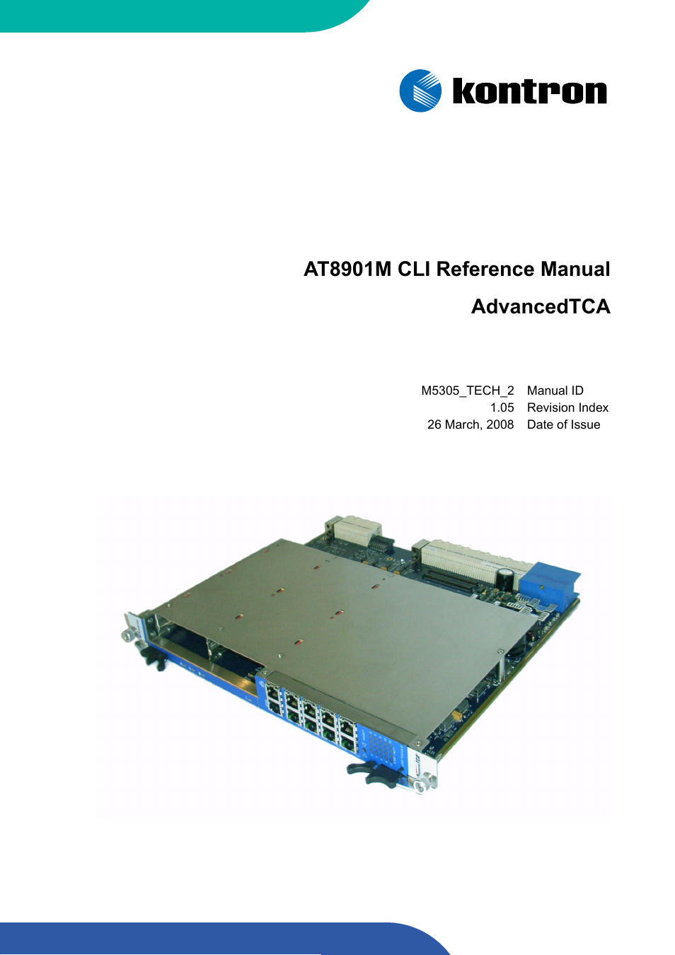 Kontron AT8901M CLI User Manual | 313 pages