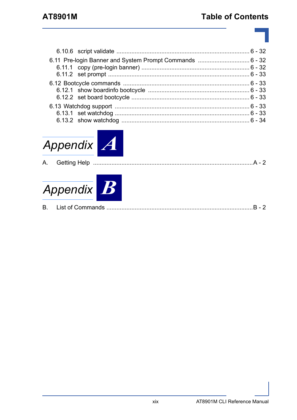 Appendix | Kontron AT8901M CLI User Manual | Page 19 / 313