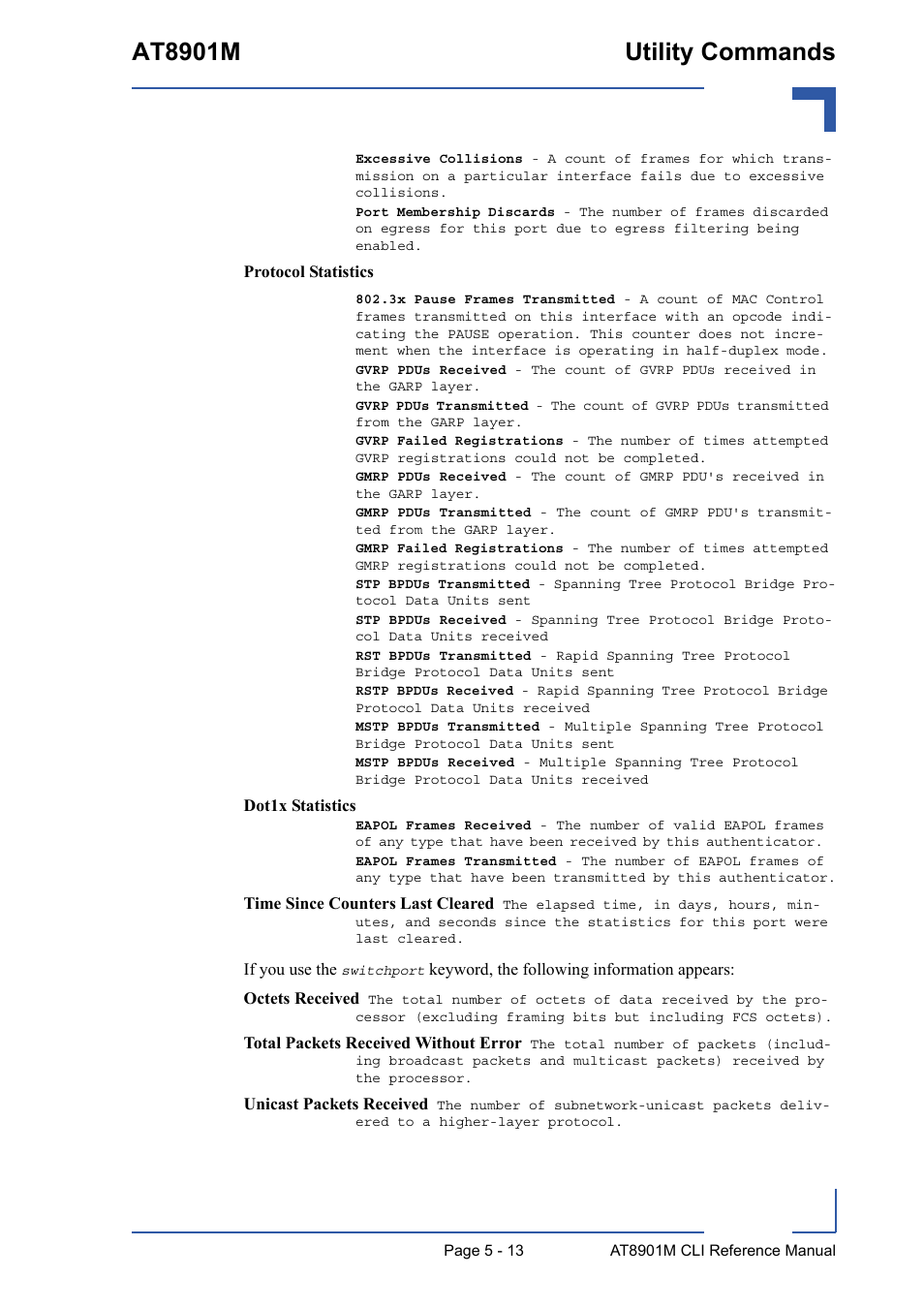 At8901m utility commands | Kontron AT8901M CLI User Manual | Page 213 / 313