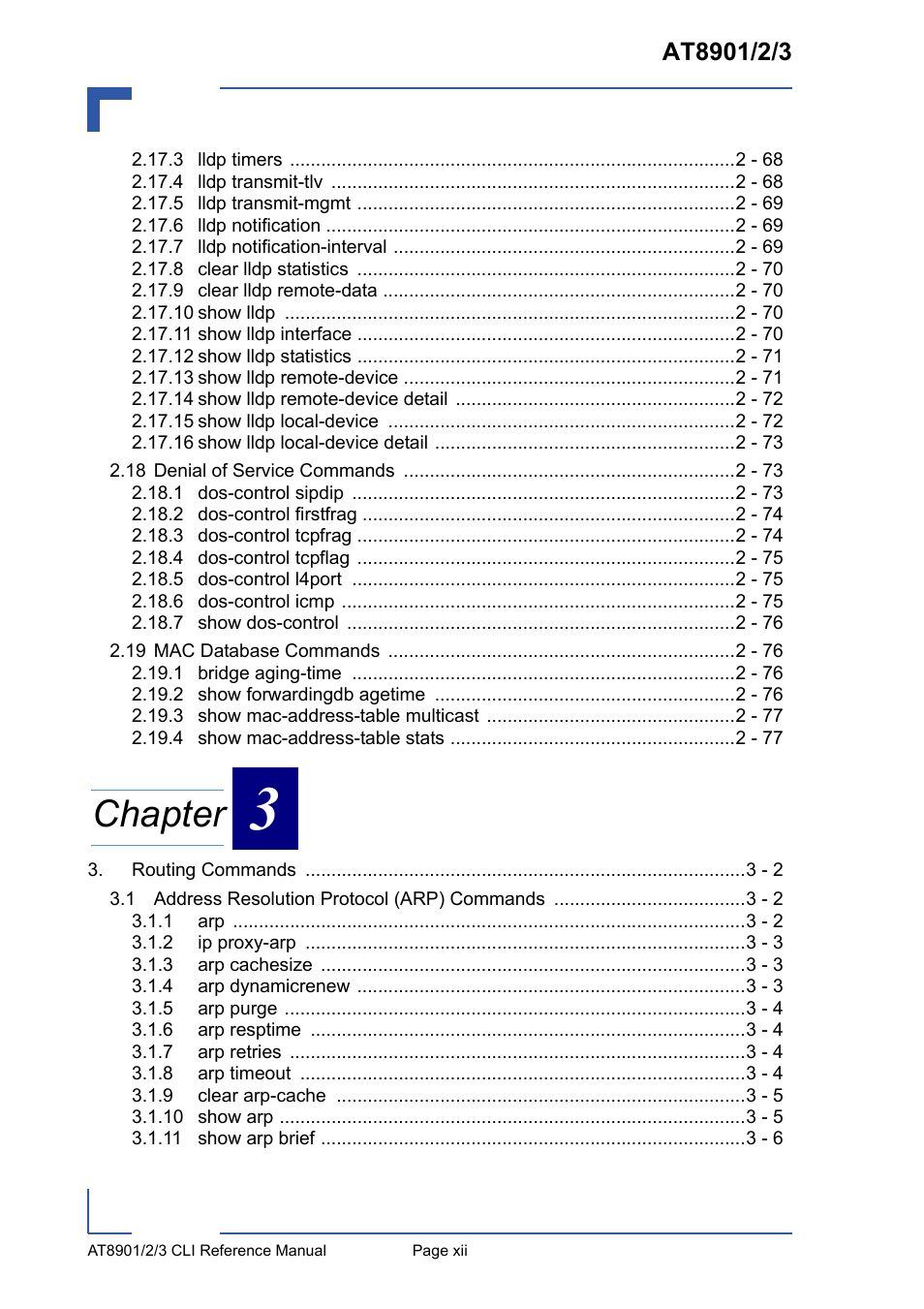 Chapter | Kontron AT8902 Full Size CLI User Manual | Page 12 / 304