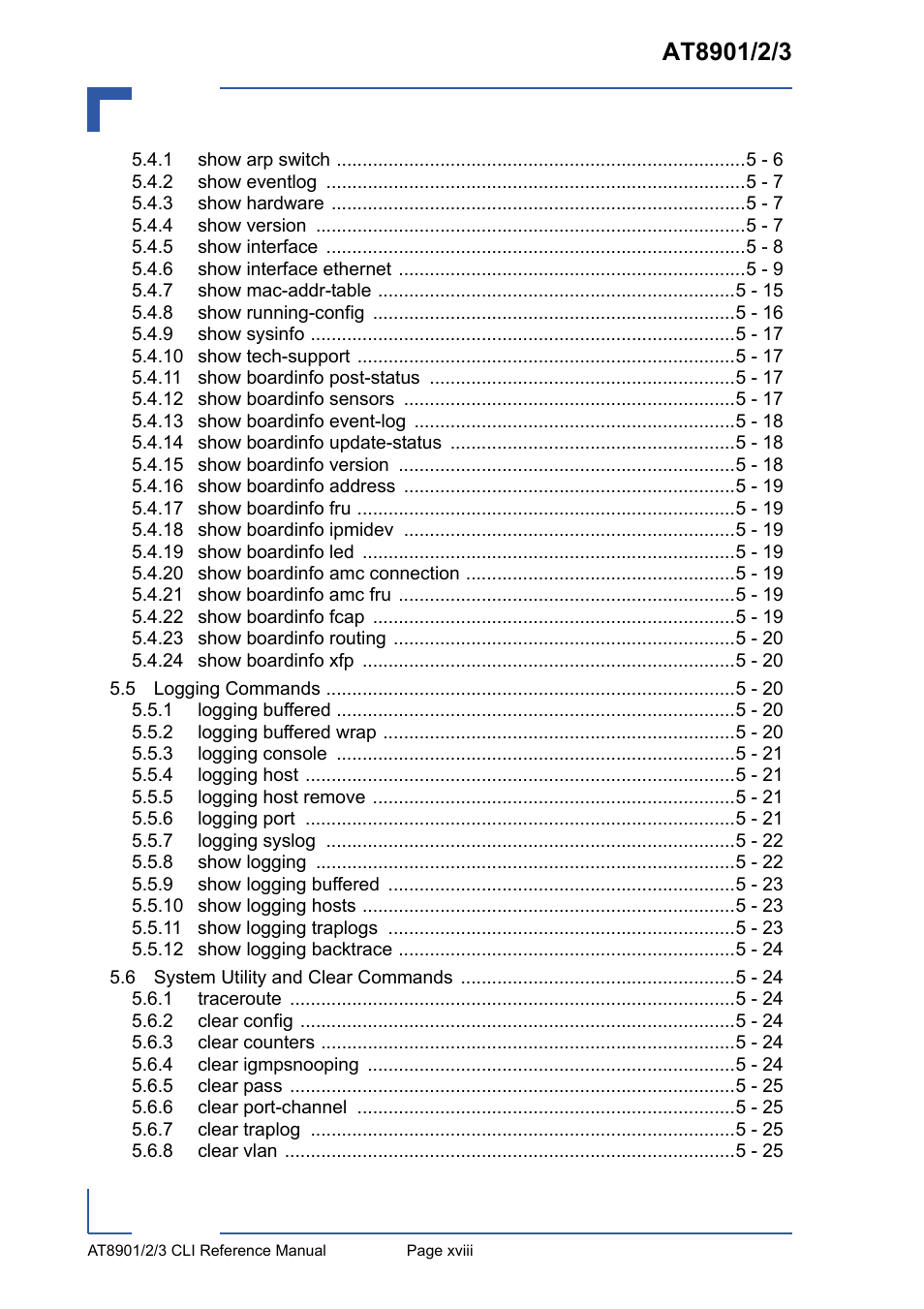 Kontron AT8902 Full Size CLI User Manual | Page 18 / 304