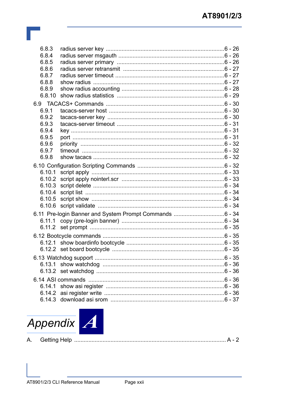 Appendix | Kontron AT8902 Full Size CLI User Manual | Page 22 / 304