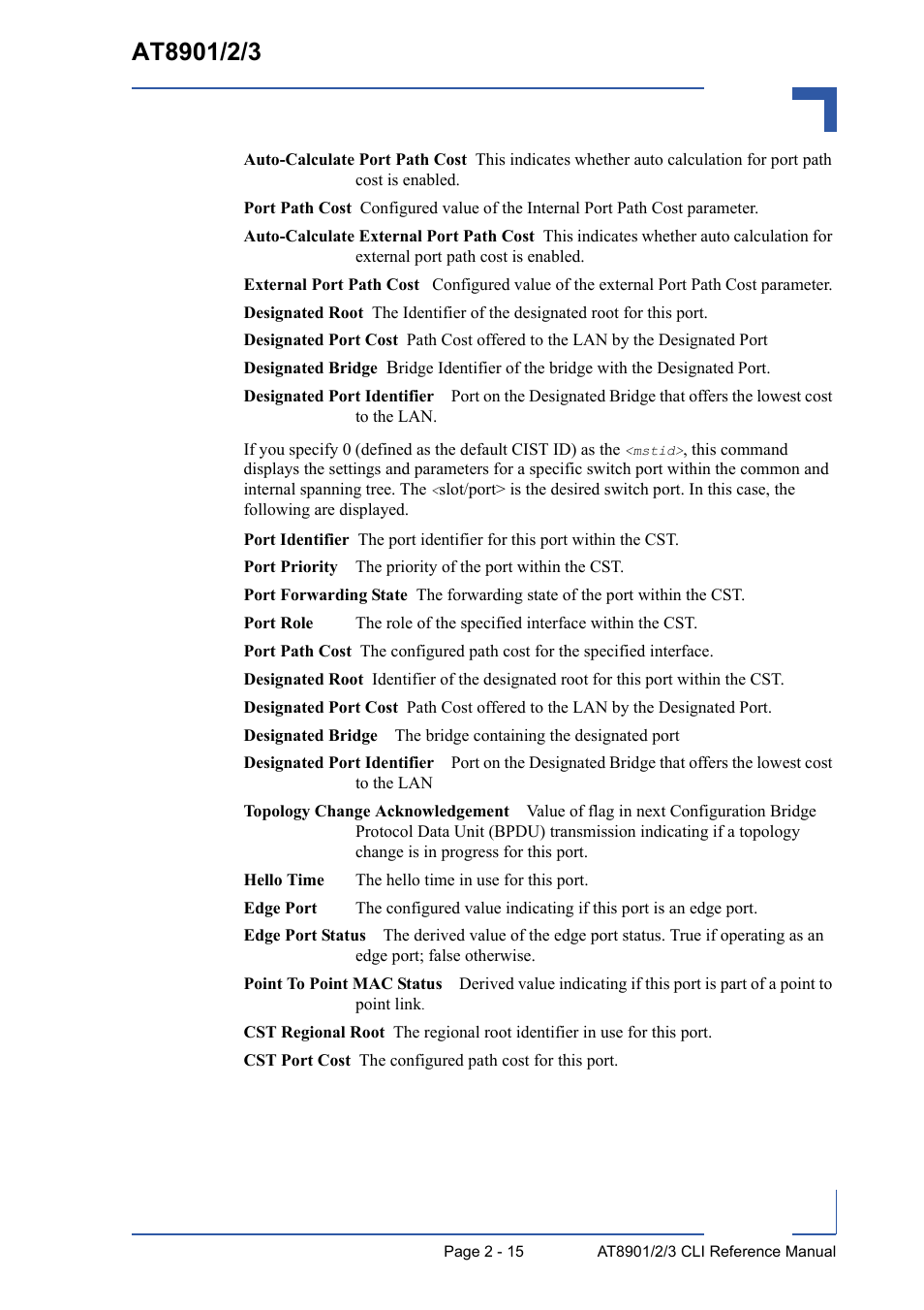 Kontron AT8902 Full Size CLI User Manual | Page 49 / 304