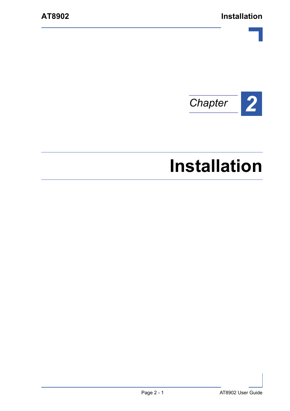 Installation | Kontron AT8902 User Manual | Page 29 / 94