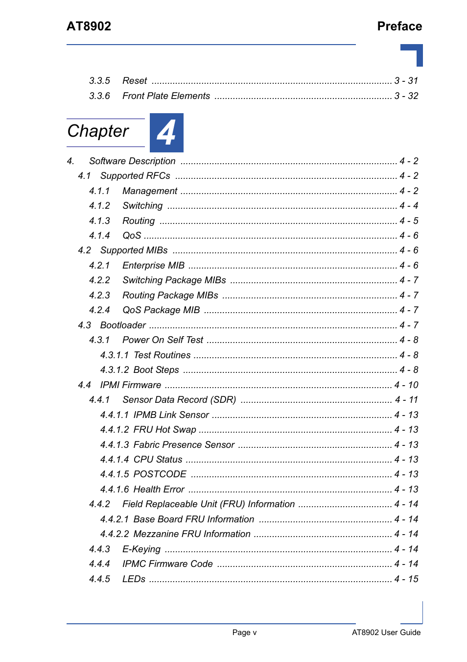 Chapter, At8902 preface | Kontron AT8902 User Manual | Page 5 / 94
