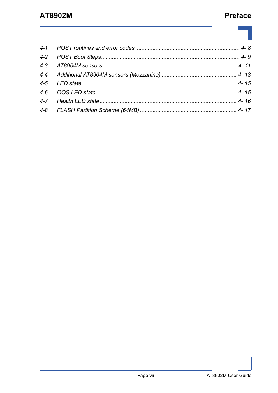 At8902m preface | Kontron AT8902M User Manual | Page 7 / 92