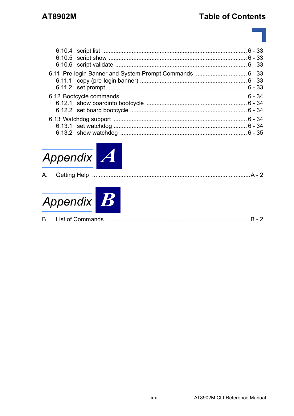 Appendix | Kontron AT8902M CLI User Manual | Page 19 / 315