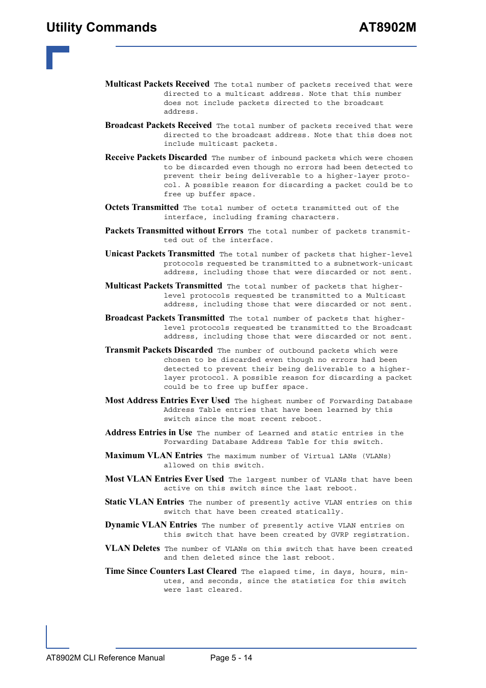 Utility commands at8902m | Kontron AT8902M CLI User Manual | Page 214 / 315
