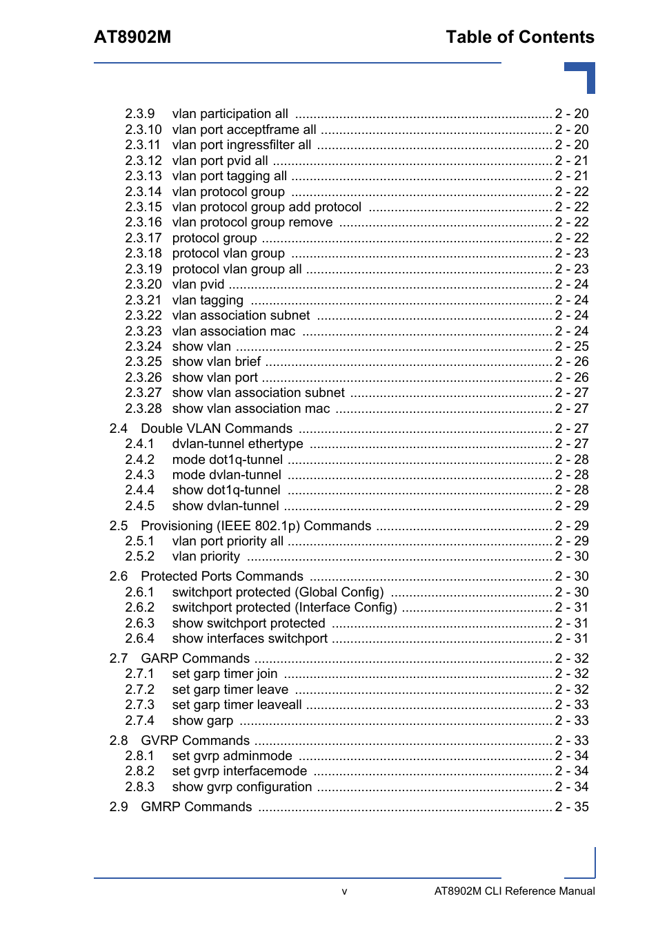 At8902m table of contents | Kontron AT8902M CLI User Manual | Page 5 / 315