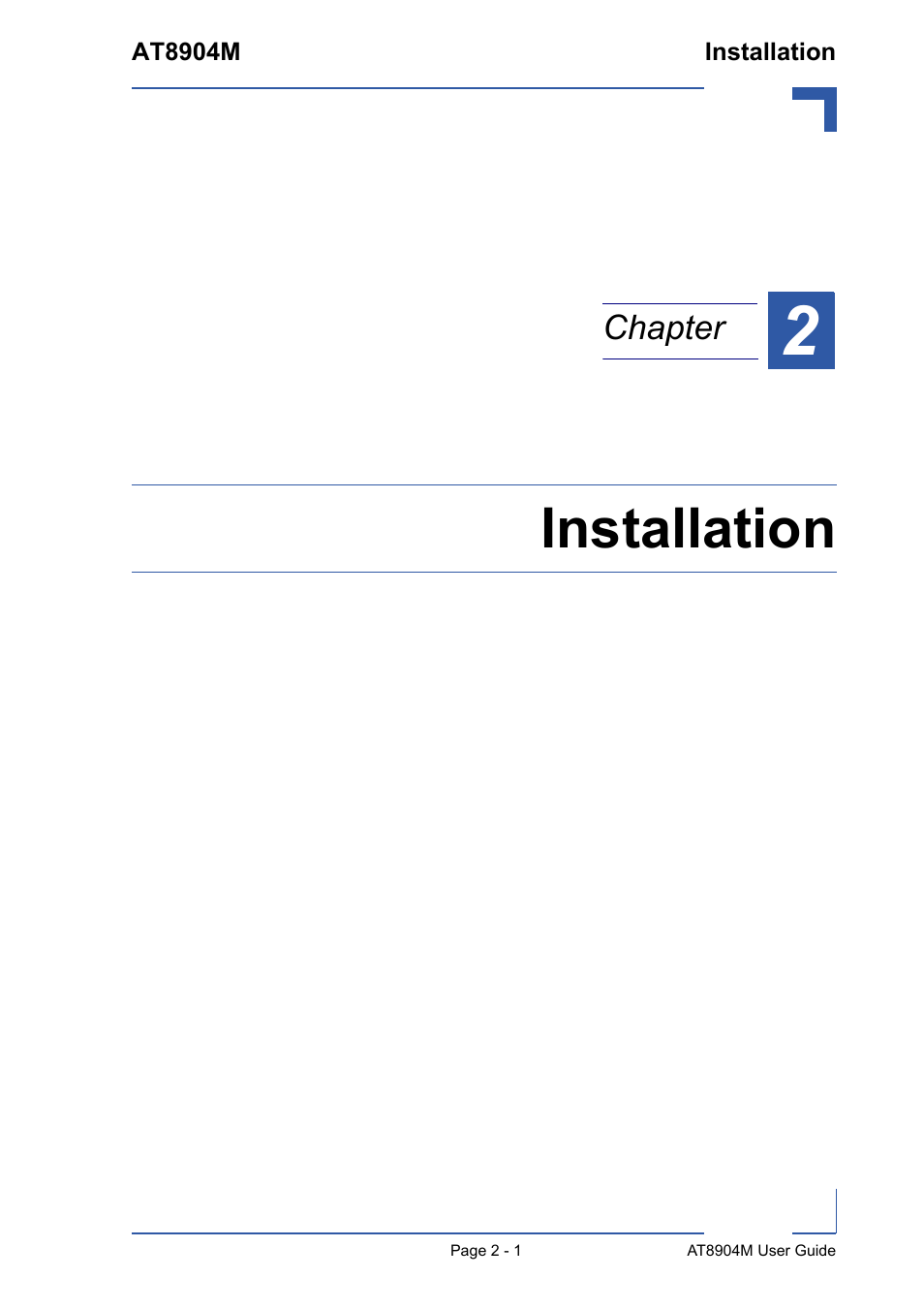 Installation | Kontron AT8904 User Manual | Page 29 / 93