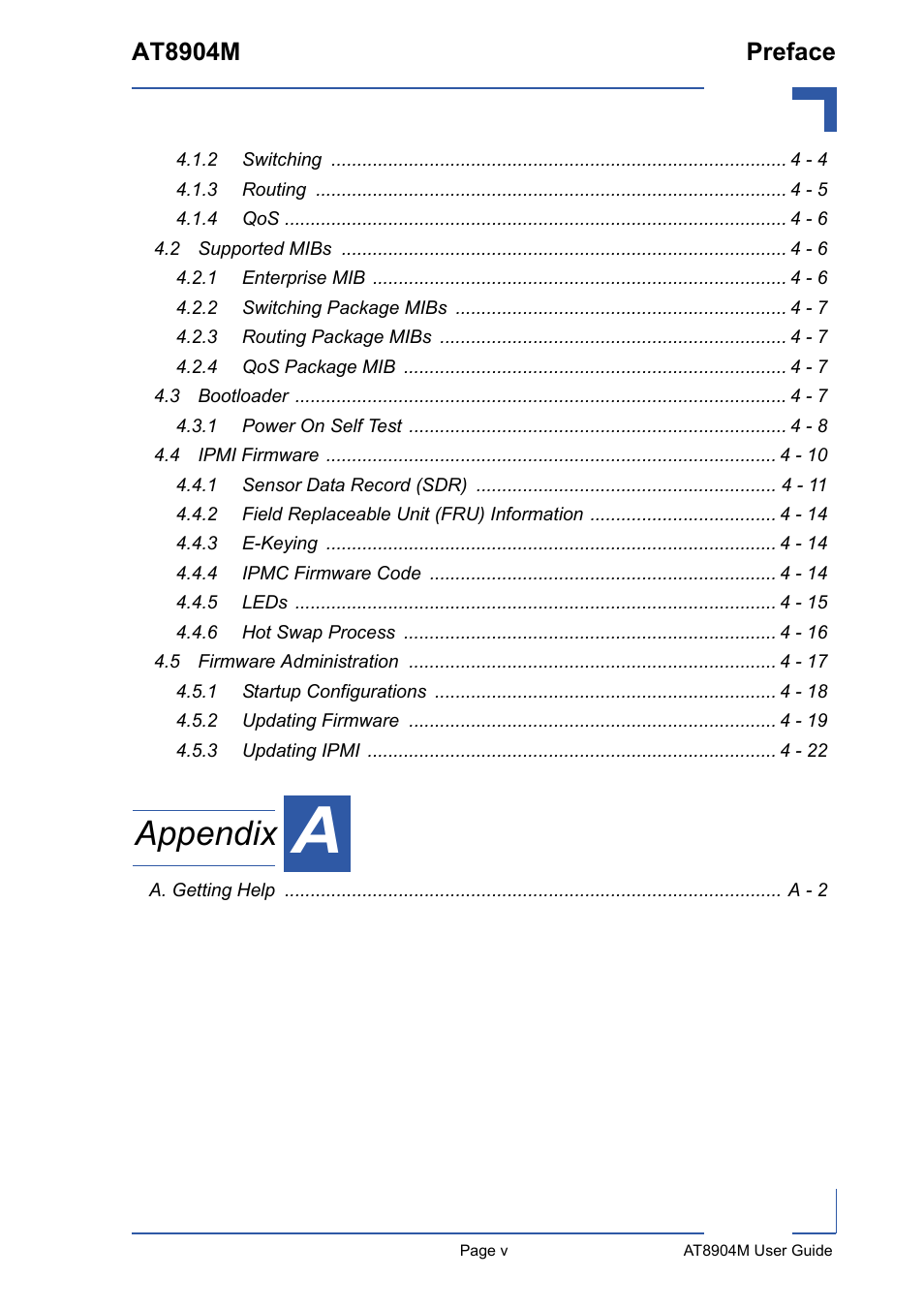 Appendix, At8904m preface | Kontron AT8904 User Manual | Page 5 / 93