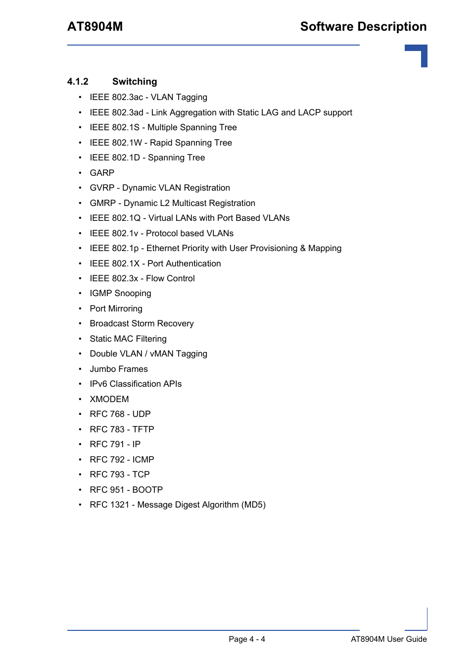 2 switching, Switching - 4, At8904m software description | Kontron AT8904 User Manual | Page 70 / 93