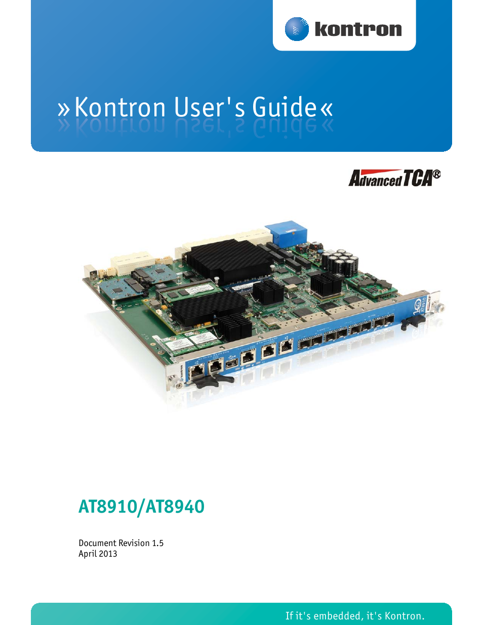 Kontron AT8940 User Manual | 84 pages