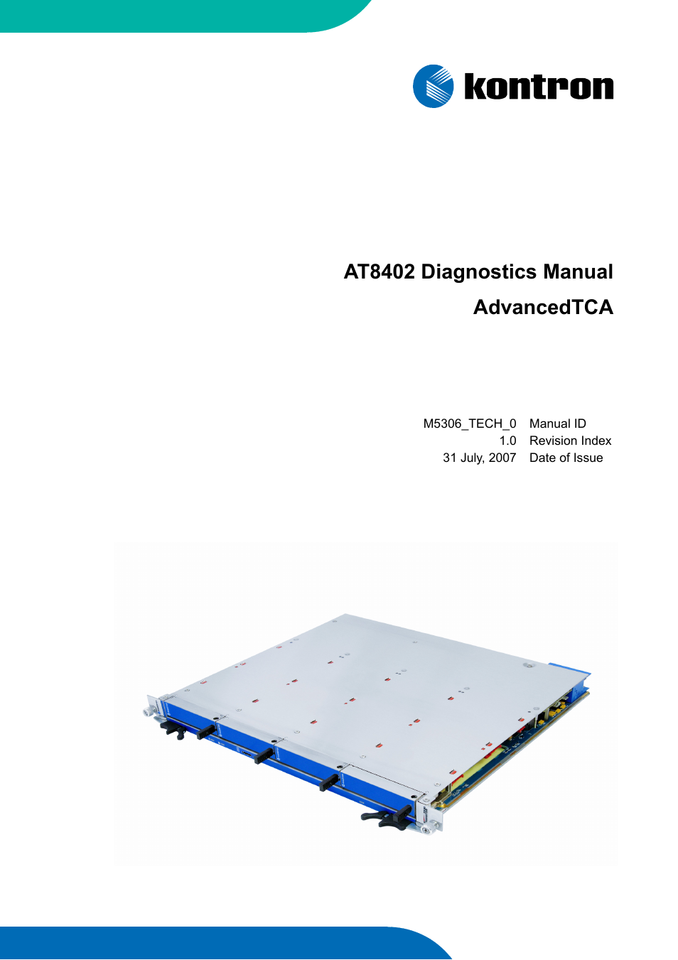 Kontron AT8402 Diagnostics Manual User Manual | 39 pages