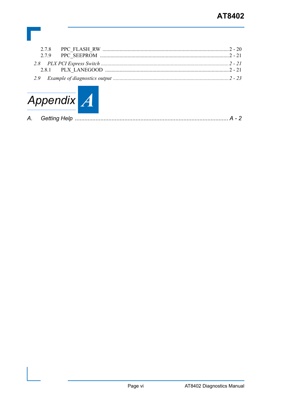 Appendix | Kontron AT8402 Diagnostics Manual User Manual | Page 6 / 39