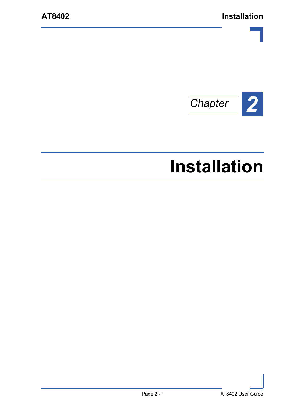 Installation | Kontron AT8402 User Manual User Manual | Page 26 / 89