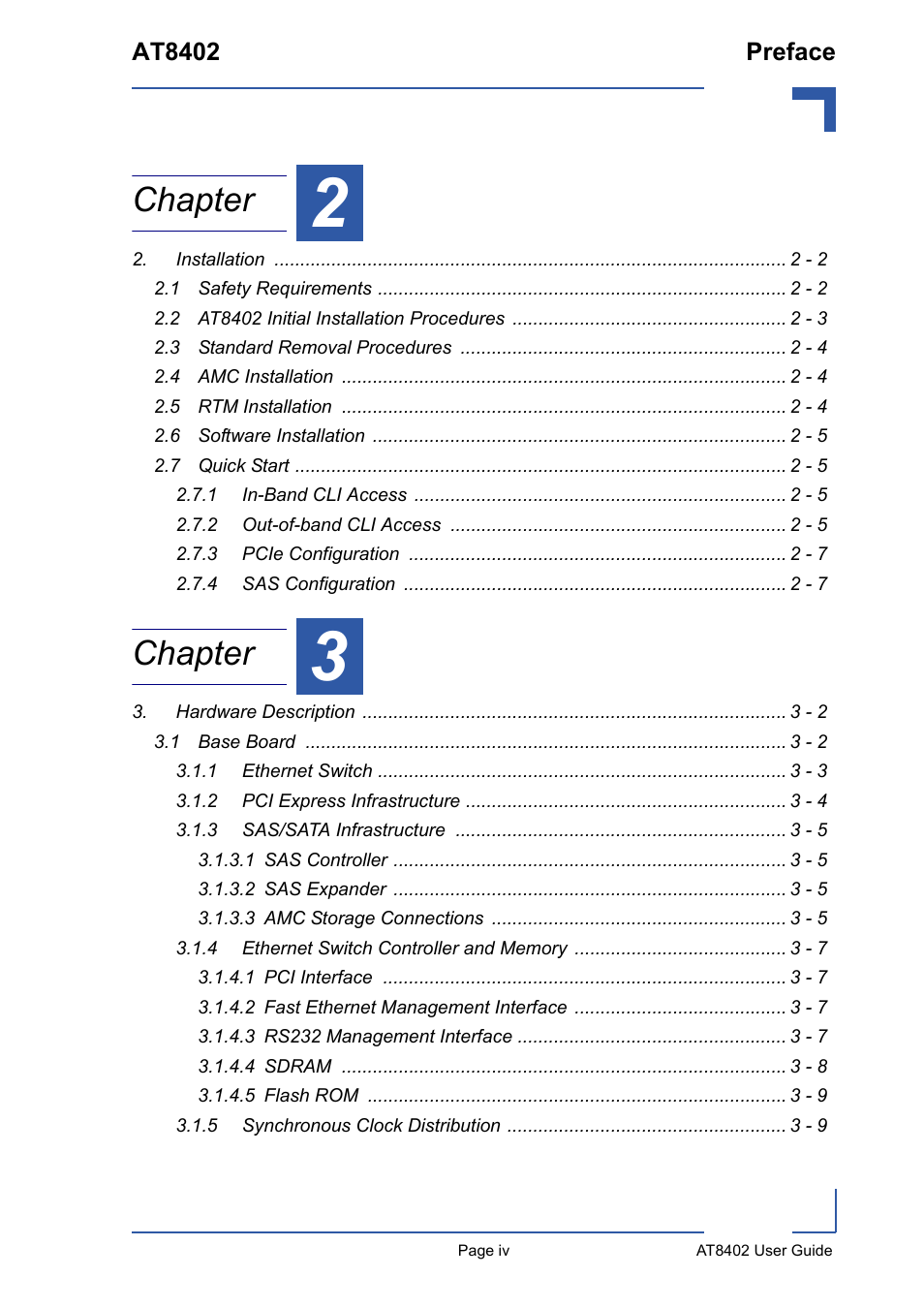 Chapter | Kontron AT8402 User Manual User Manual | Page 4 / 89