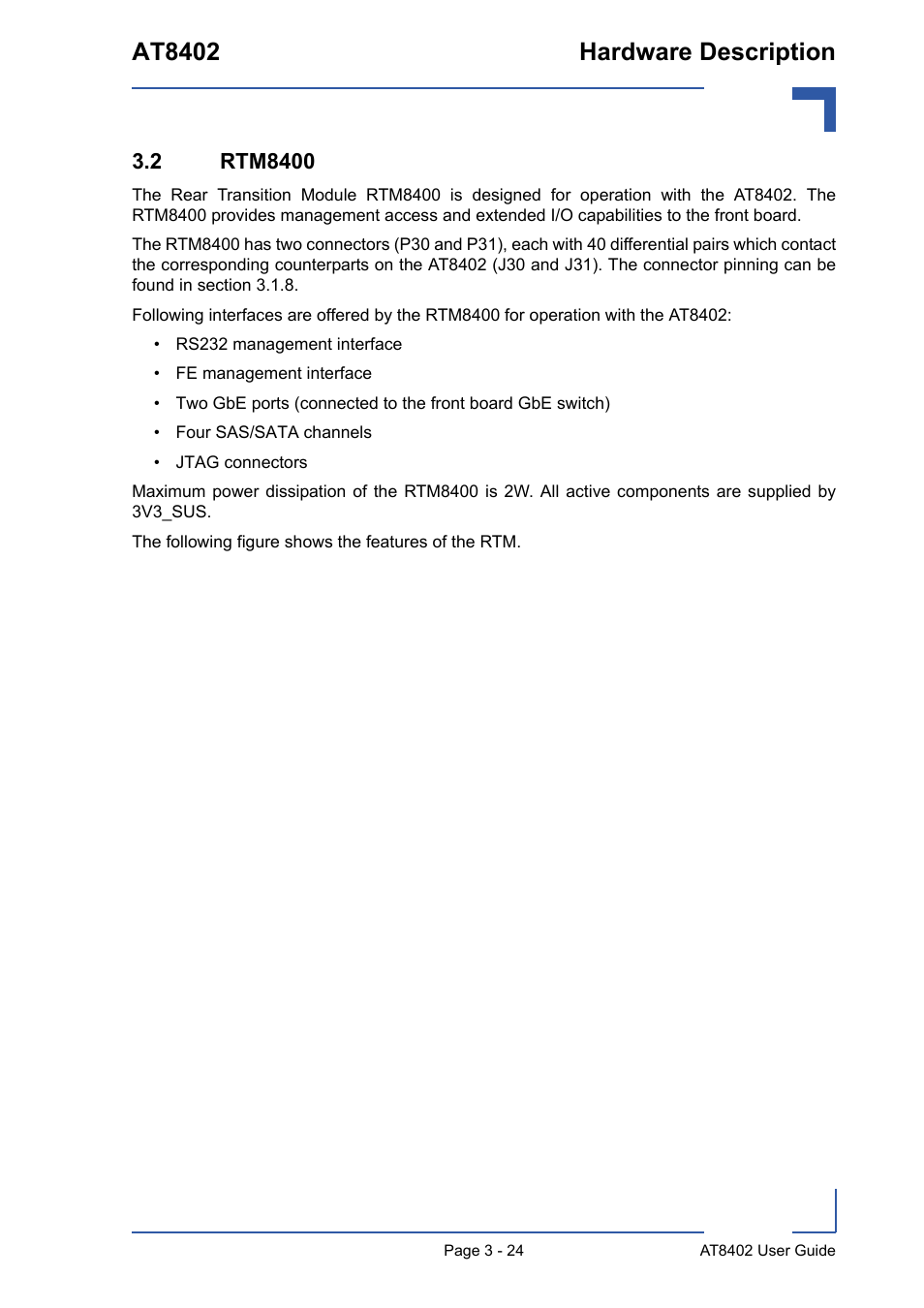 2 rtm8400, 2 rtm8400 - 24, At8402 hardware description | Kontron AT8402 User Manual User Manual | Page 57 / 89
