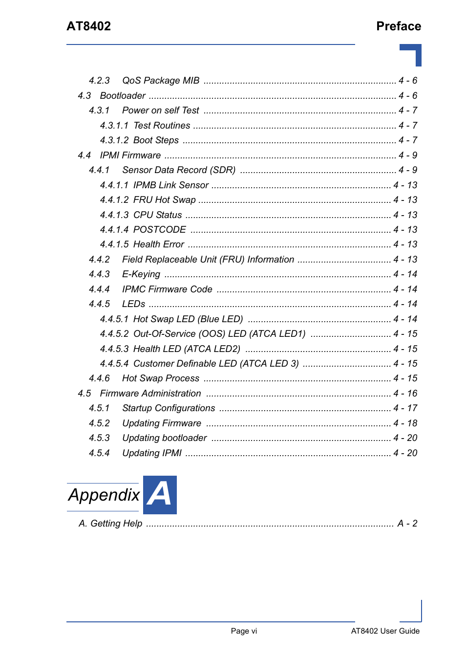 Appendix, At8402 preface | Kontron AT8402 User Manual User Manual | Page 6 / 89