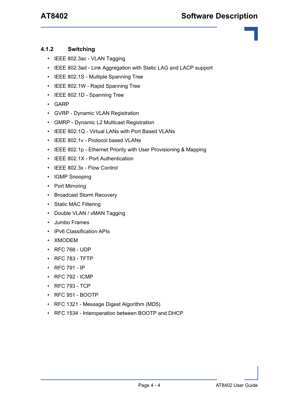 2 switching, Switching - 4, At8402 software description | Kontron AT8402 User Manual User Manual | Page 68 / 89