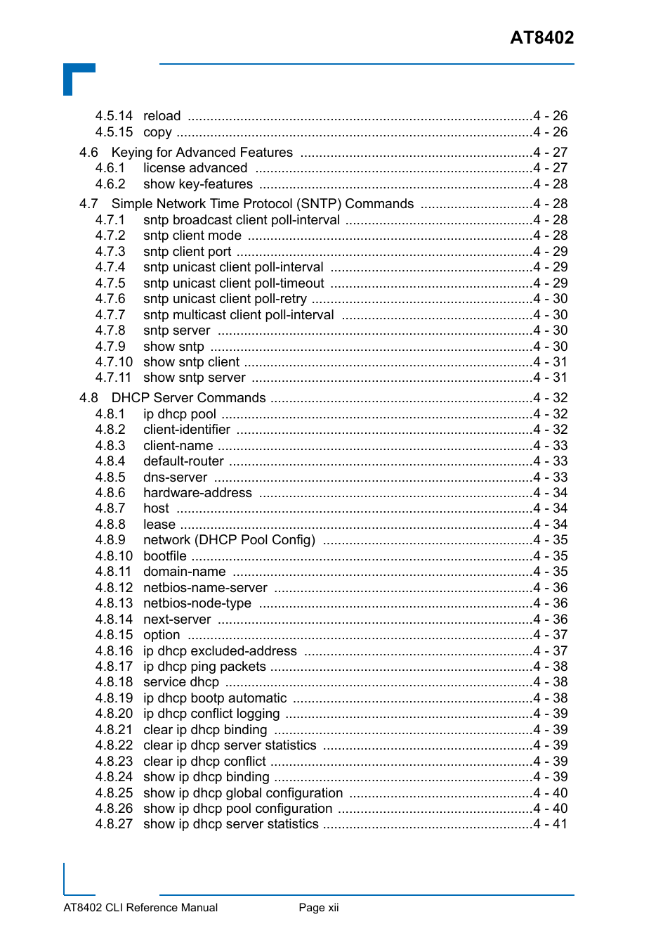 At8402 | Kontron AT8402 CLI User Manual | Page 12 / 253