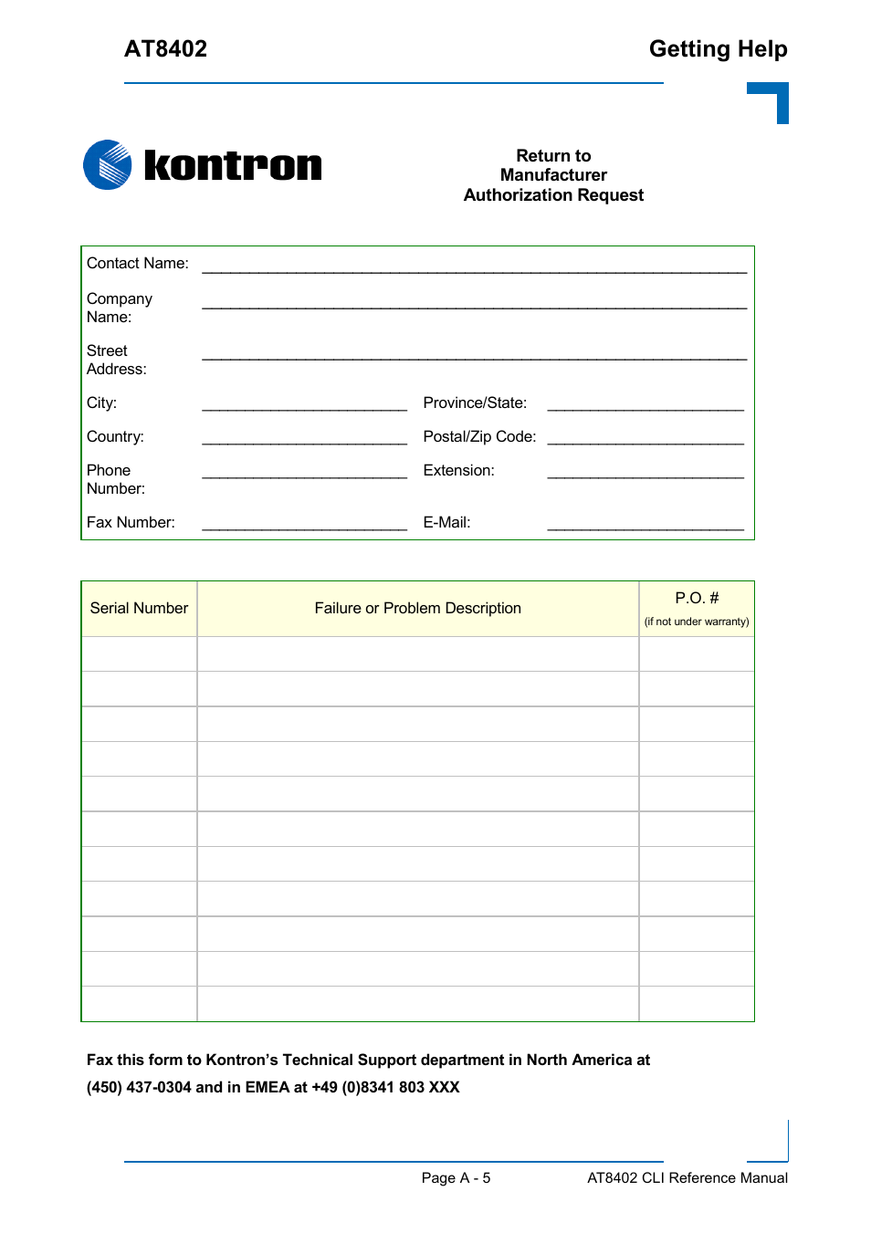 At8402 getting help | Kontron AT8402 CLI User Manual | Page 235 / 253