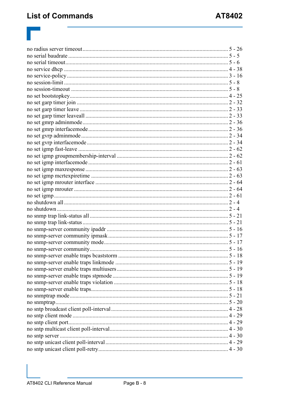 Kontron AT8402 CLI User Manual | Page 243 / 253