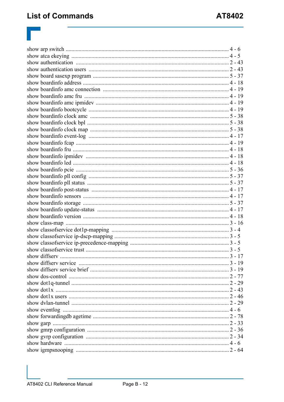 Kontron AT8402 CLI User Manual | Page 247 / 253