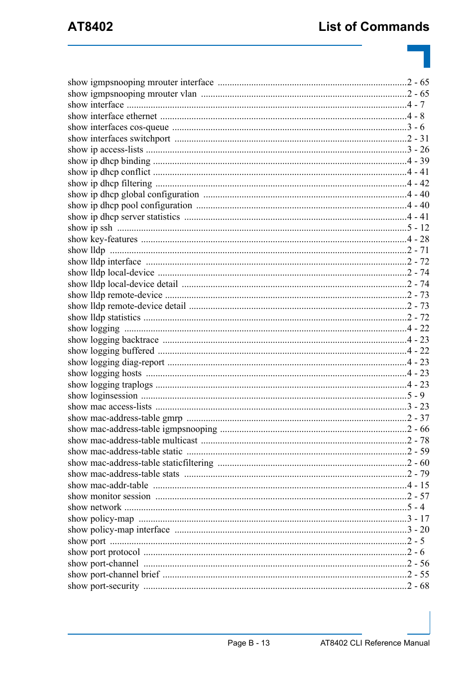 Kontron AT8402 CLI User Manual | Page 248 / 253