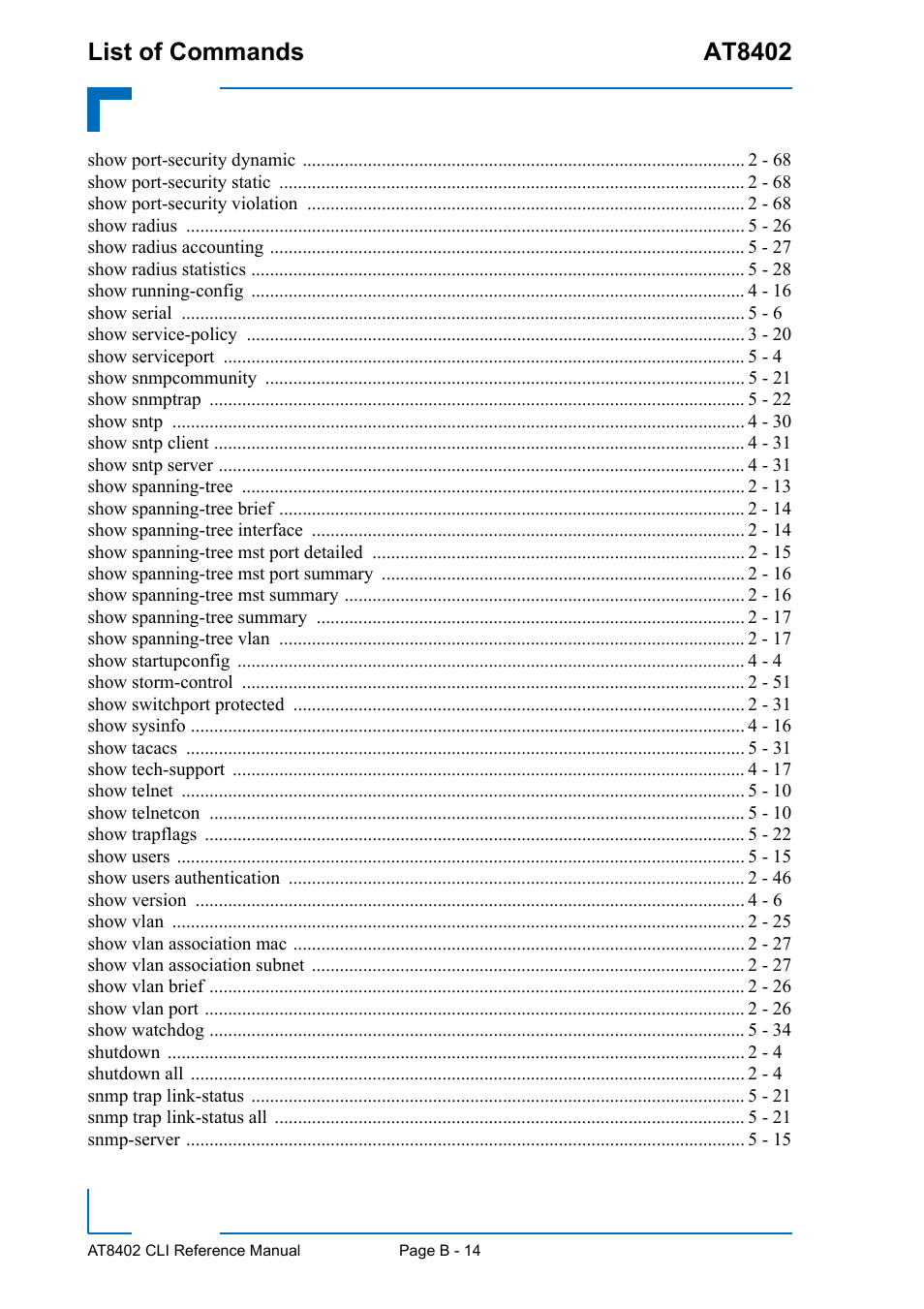 Kontron AT8402 CLI User Manual | Page 249 / 253
