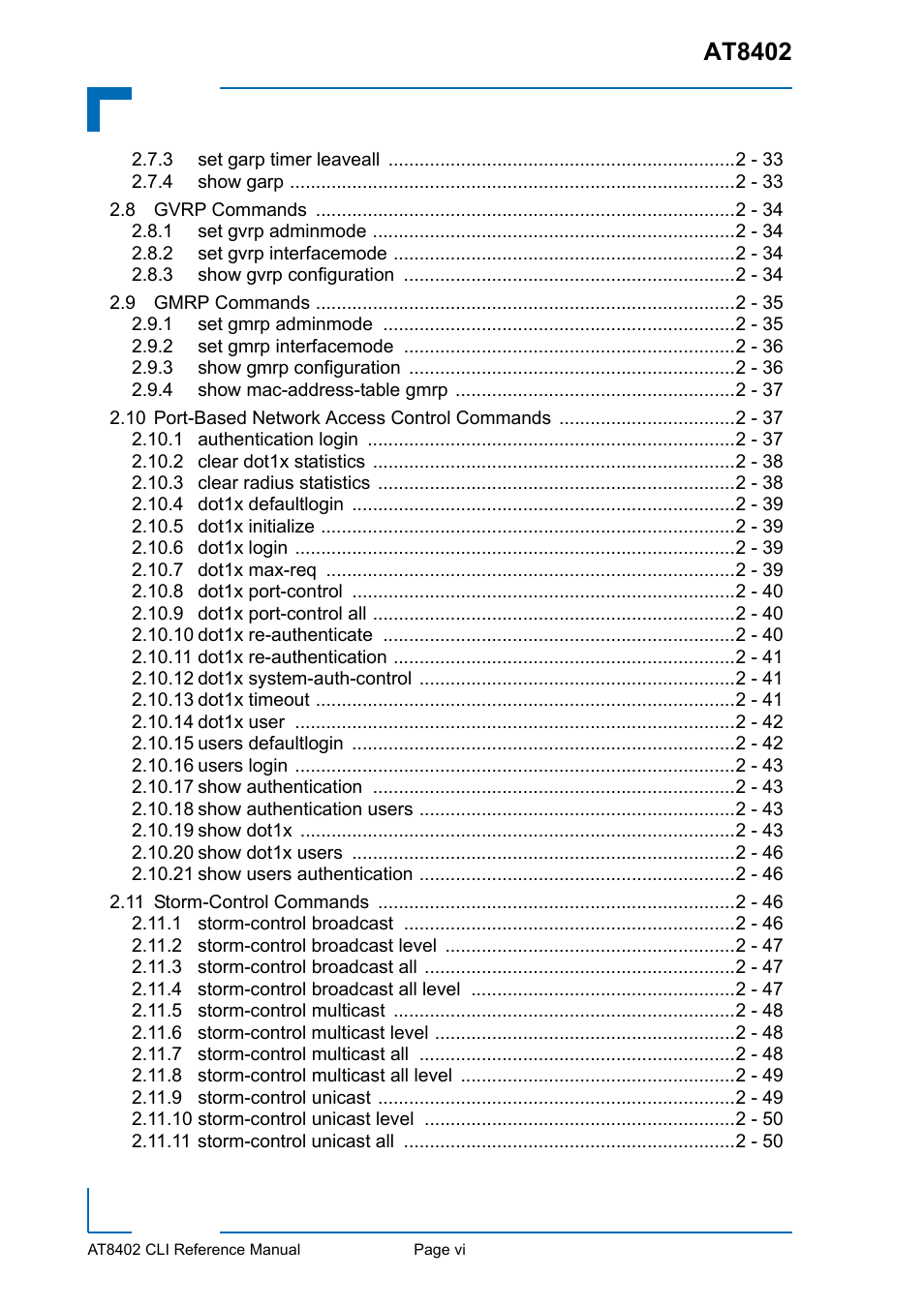 At8402 | Kontron AT8402 CLI User Manual | Page 6 / 253