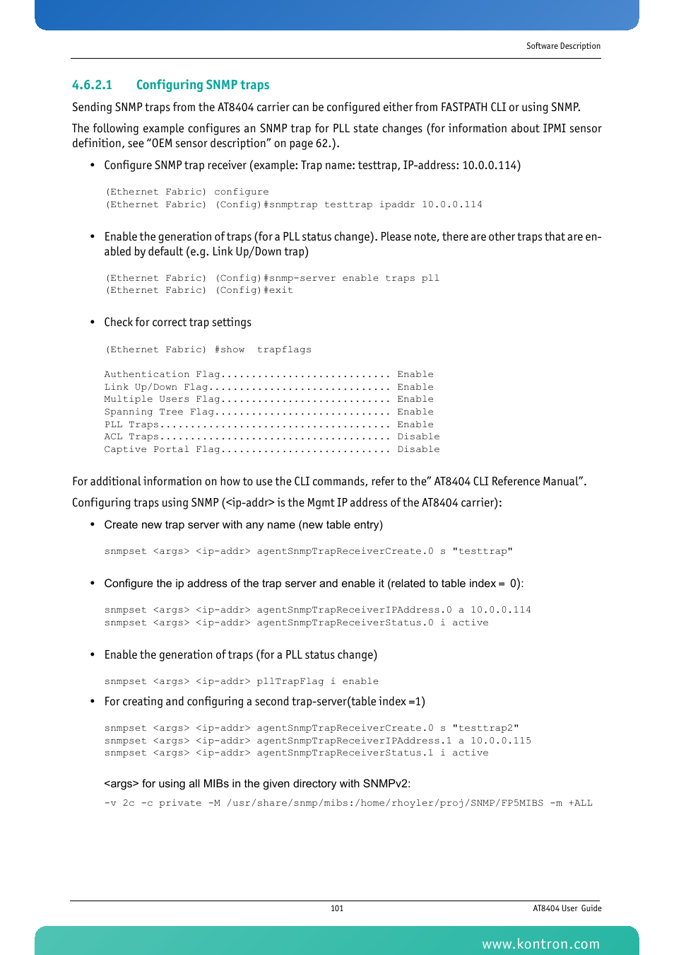 Kontron AT8404 User Manual | Page 114 / 132