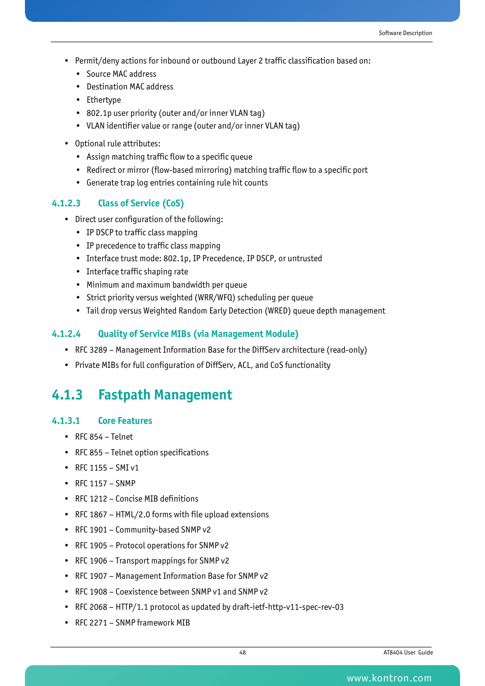 3 fastpath management | Kontron AT8404 User Manual | Page 61 / 132