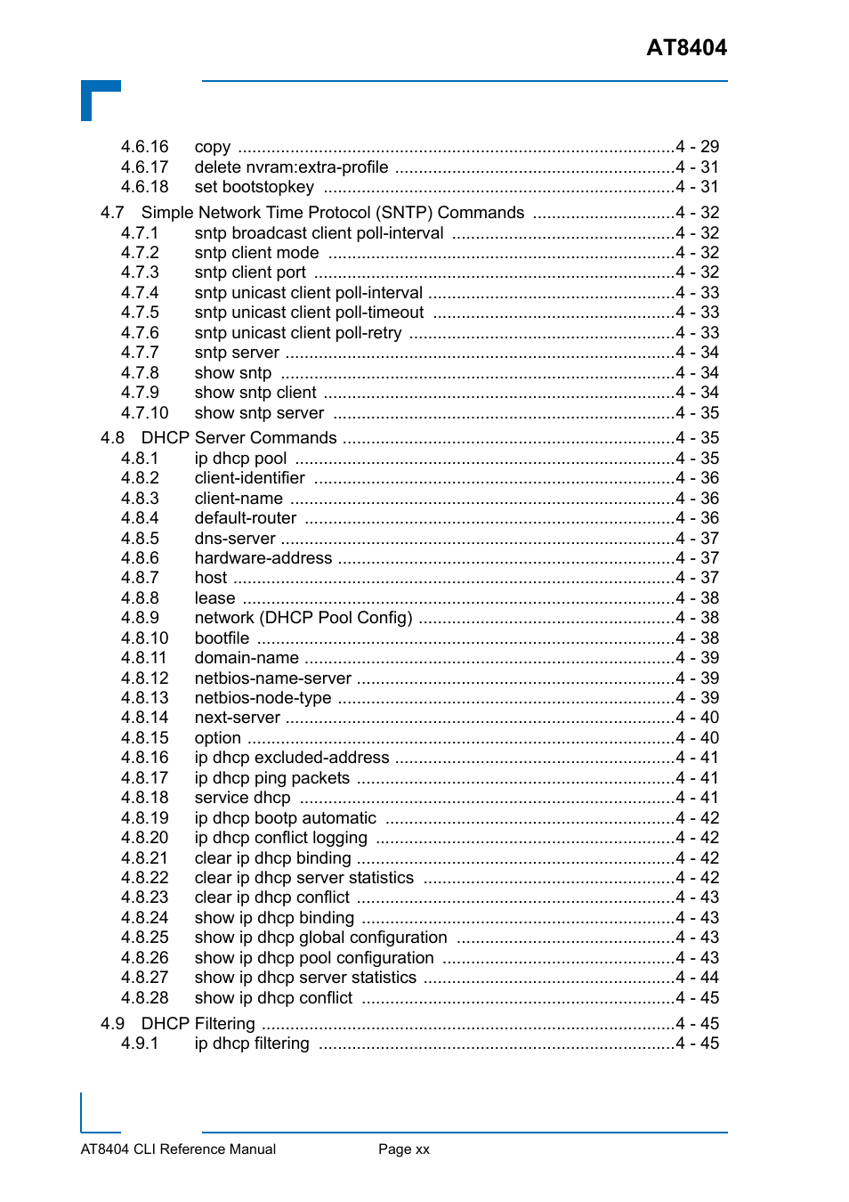 At8404 | Kontron AT8404 CLI User Manual | Page 20 / 373