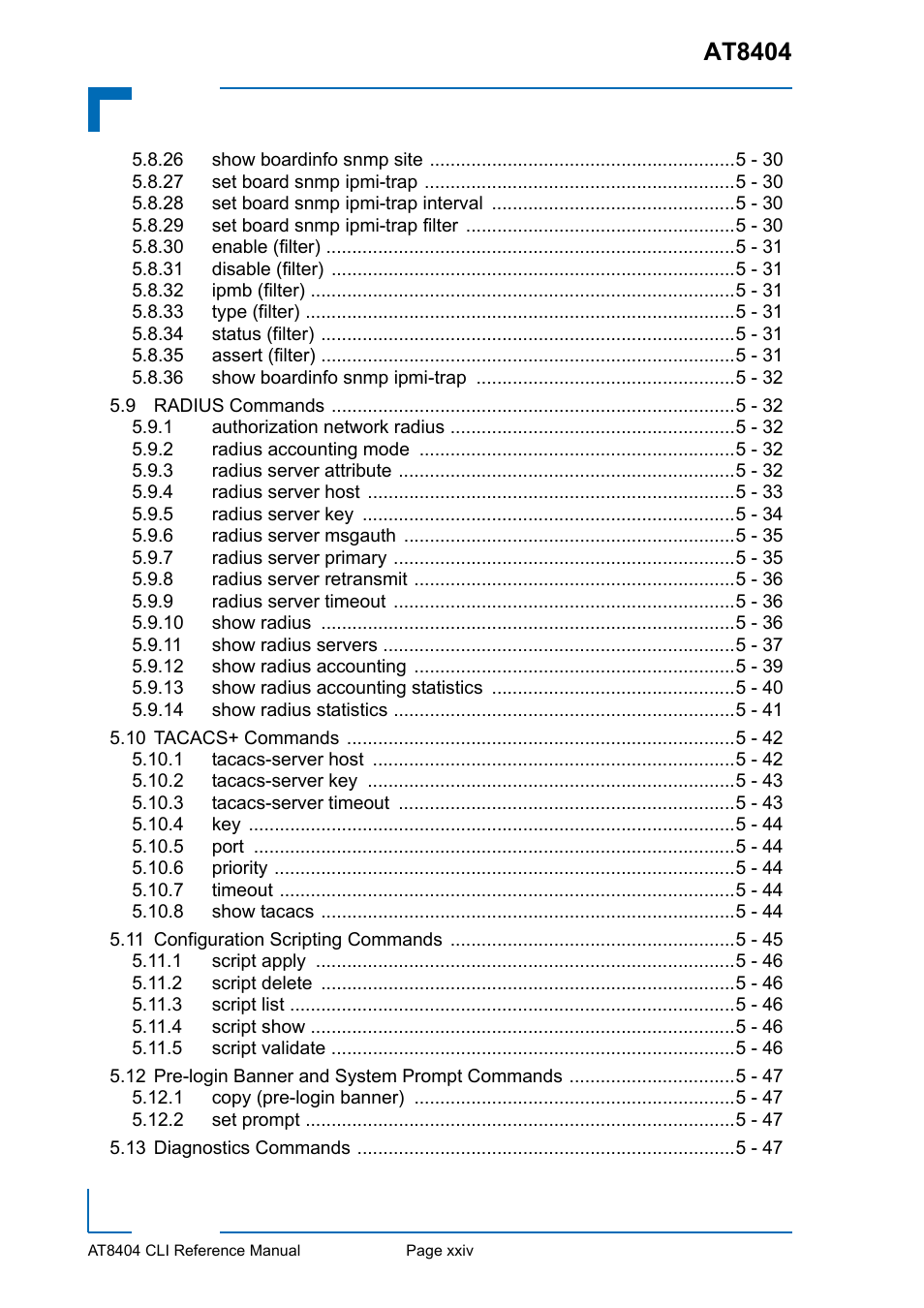 At8404 | Kontron AT8404 CLI User Manual | Page 24 / 373