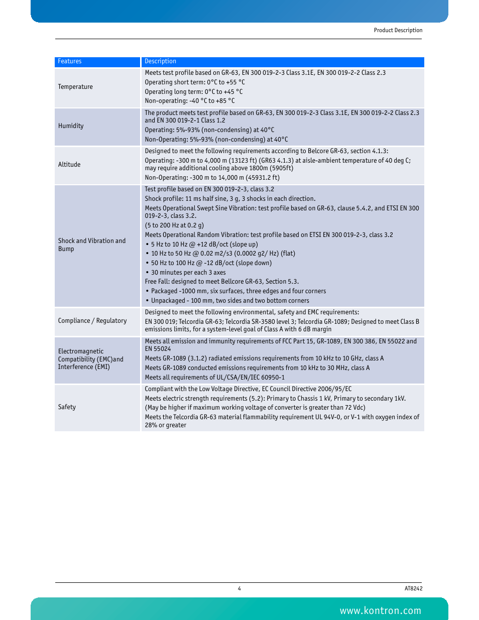 Kontron AT8242 User Manual | Page 20 / 109