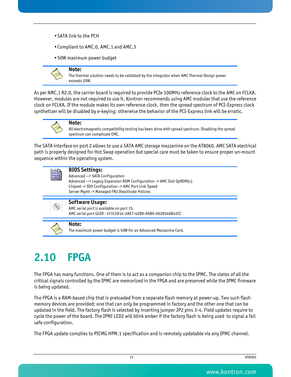 10 fpga | Kontron AT8060 User Manual | Page 30 / 160