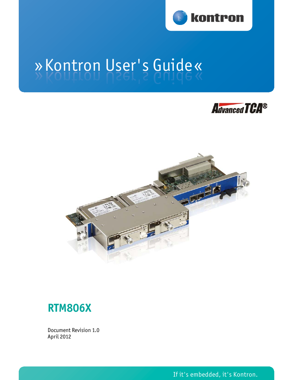 Kontron RTM806x User Manual | 40 pages