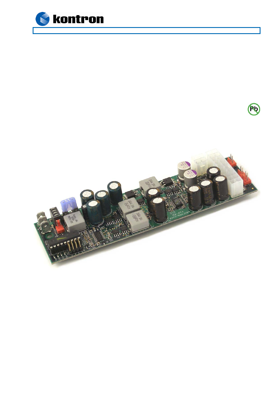 Kontron 820153 DC-DC User Manual | 9 pages