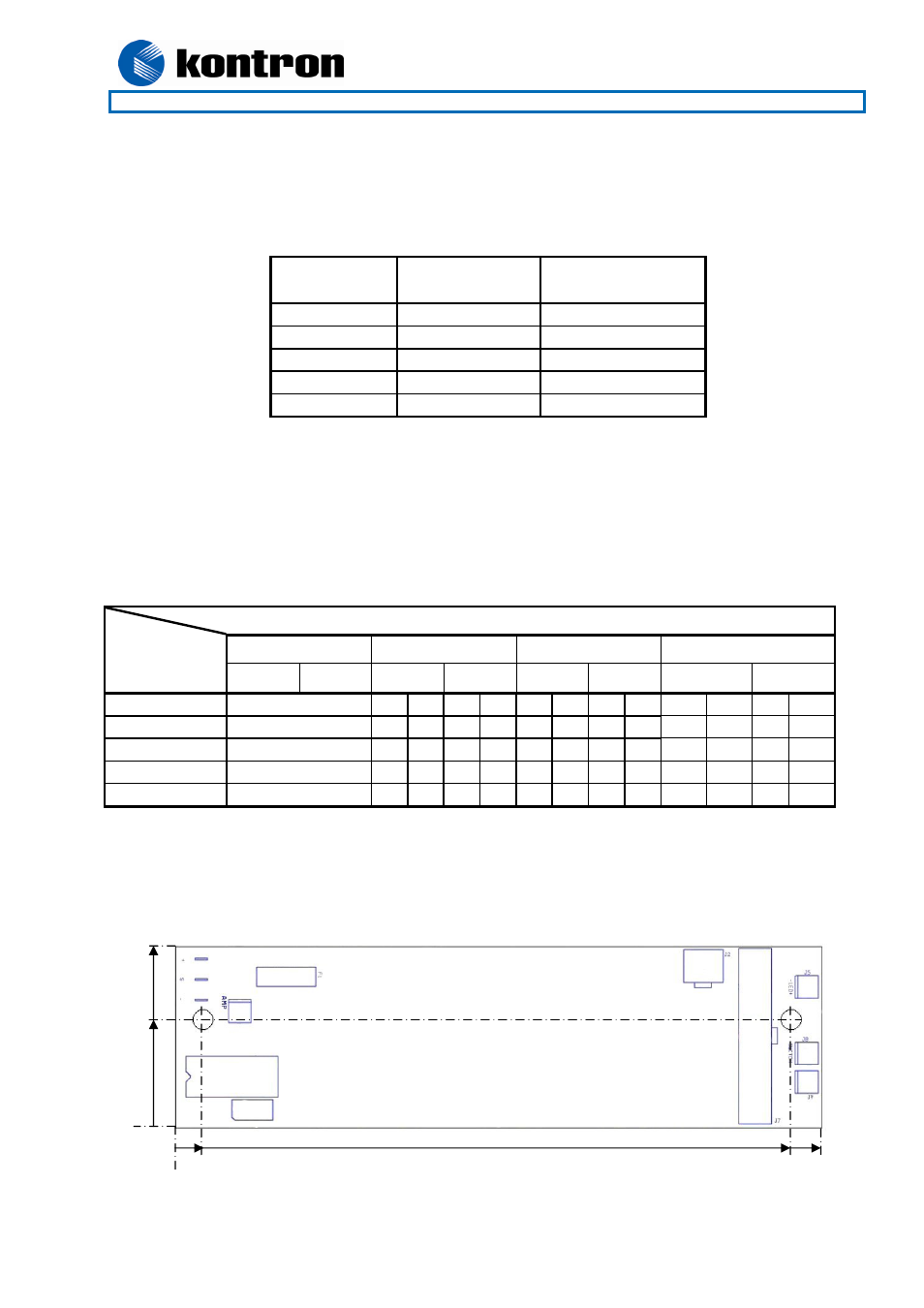 Mechanical drawing | Kontron 820153 DC-DC User Manual | Page 3 / 9