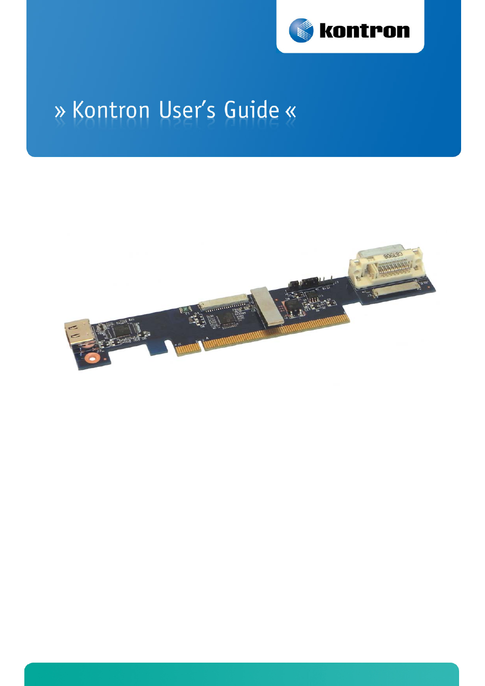 Kontron KT-PCIe-DVI-HDMI-I User Manual | 13 pages