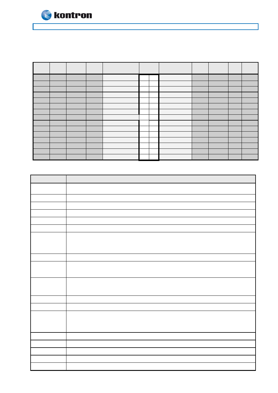 19 feature connector (feature), 986lcd-m family, Feature connector (feature) | Kontron 986LCD-M-mITX (BGA) User Manual | Page 53 / 91