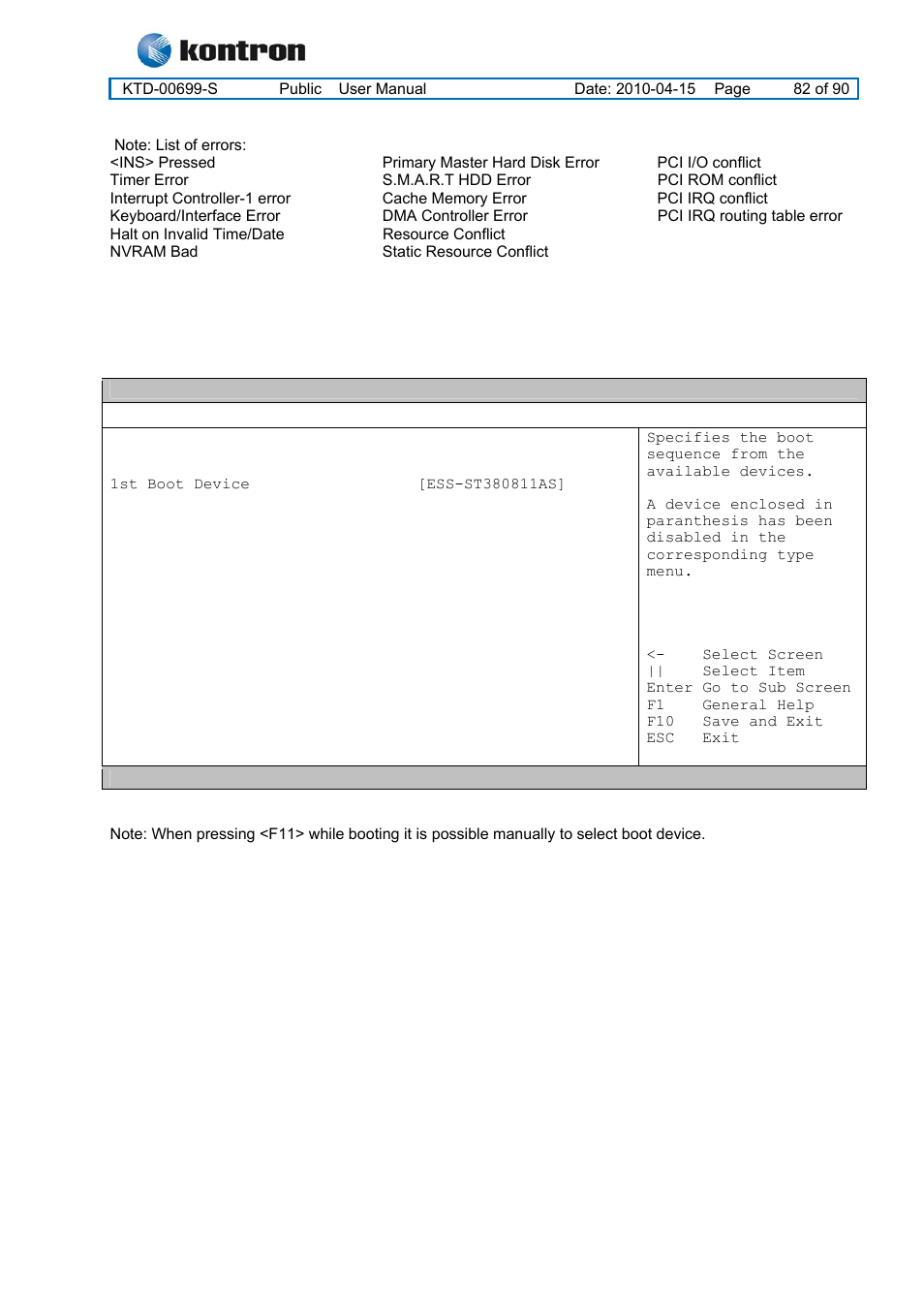 2 boot – boot device priority, Kt965 family | Kontron KT965 Series User Manual | Page 82 / 90
