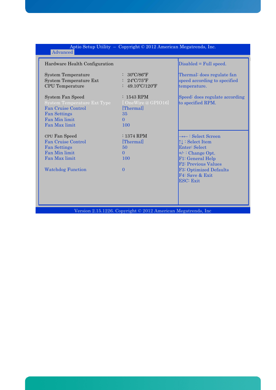 13 advanced - hardware health configuration, Advanced - hardware health configuration, Bios - advanced | Kontron KTQM67-mITX User Manual | Page 106 / 148