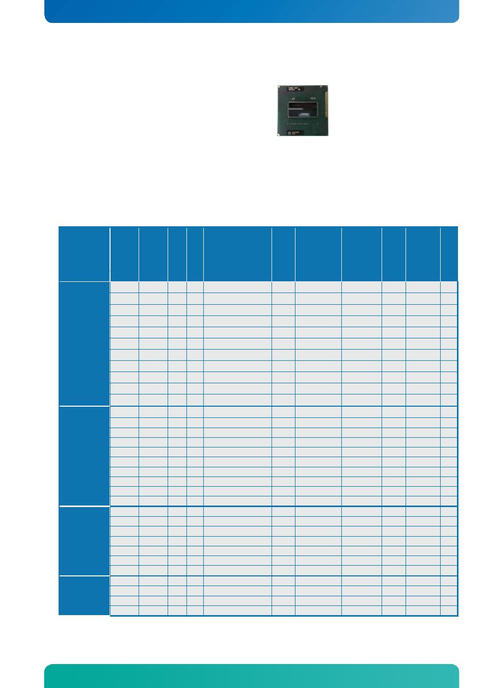 3 processor support table, Processor support table, System specification | Kontron KTQM67-mITX User Manual | Page 16 / 148